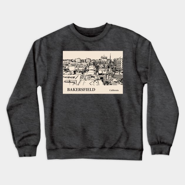 Bakersfield - California Crewneck Sweatshirt by Lakeric